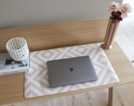 Eeveve | Desk mat  Modern Blocks - Desert sand