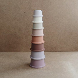 Mushie | Stacking Cups - Pastel