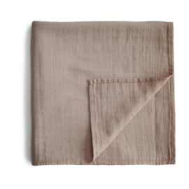 Mushie | Swaddle pale taupe