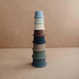 Mushie stacking cups | Forrest