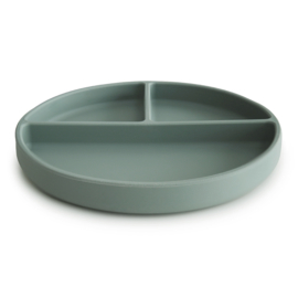 Mushie | Silicone Suction Plate - cambridge blue