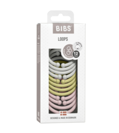 BIBS | loops 12-pack | haze/meadow/blossom