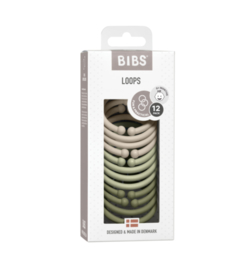 BIBS | loops 12-pack | vanilla/sage/olive