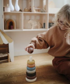 Mushie | Stacking Ring tower - Rustic