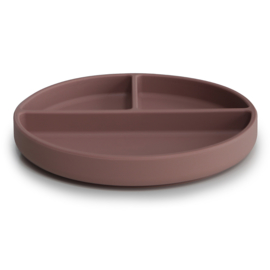 Mushie | Silicone Suction Plate - cloudy mauve