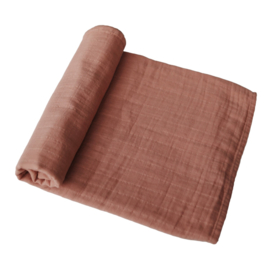 Mushie | XL hydrofieldoek - Swaddle tawny birch