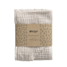 Natruba | hooded baby towel Muslin | 100% organic | Creme