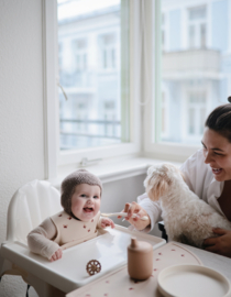 Mushie | Siliconen baby lepeltjes - Ivory (2 stuks)