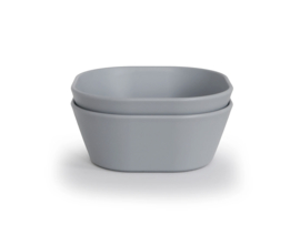 Mushie | Square Dinnerware Bowl, Set of 2 (Cloud)