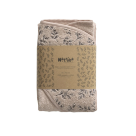 Natruba | hooded baby towel Terry | 100% organic | powder