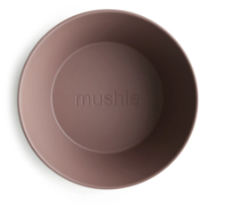 Mushie | Round Dinnerware Bowl, Set of 2 (Woodchuck)