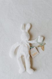 Bunnies By The Bay | Pacifier Cuddle Bunny White