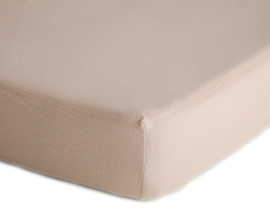 Mushie | Crib sheet | Blush | 120x60