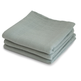 Mushie | Muslin Cloth 3-pack - Sage