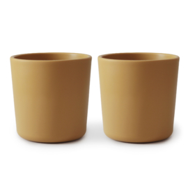 Mushie | Dinnerware Cup, Set of 2 (Mustard)