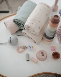 Mushie | Crib sheet | Blush