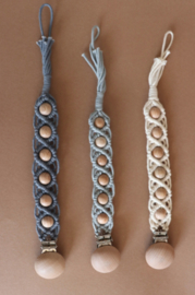 Pacifier Clip | Macramé Nela (cremé)