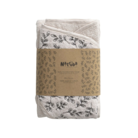 Natruba | hooded baby towel Terry | 100% organic | Creme