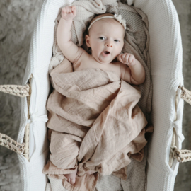 Mushie | Swaddle pale taupe