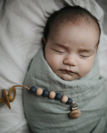 Mushie | XL hydrofieldoek - Swaddle roman green