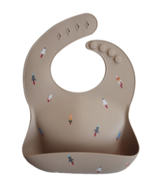 Mushie | Silicone Bib Rocket Ship