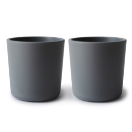 Mushie | Dinnerware Cup, Set of 2 (Smoke)