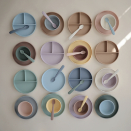 Mushie | Silicone Suction Plate - powder blue
