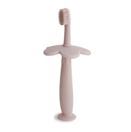 Mushie | Flower Training Toothbrush  - Blush