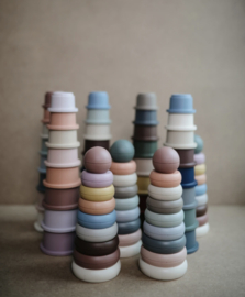 Mushie | Stacking Ring tower - Rustic