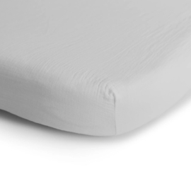 Mushie | Crib sheet | White - wit | 120x60