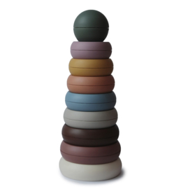 Mushie | Stacking Ring tower - Rustic