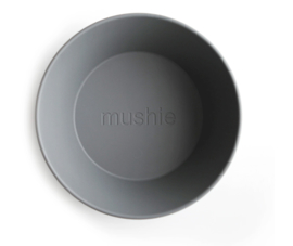Mushie | Round Dinnerware Bowl, Set of 2 (Smoke)
