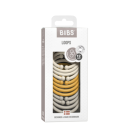 BIBS | loops 12-pack | ivory/honeybee/sand