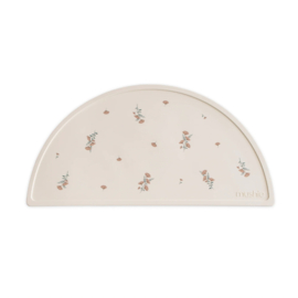 Mushie | Siliconen placemat -  Pink Flowers