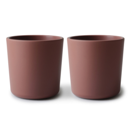 Mushie | Dinnerware Cup, Set of 2 (Woodchuck)