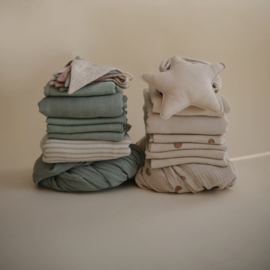 Mushie | Muslin Cloth 3-pack - Sage