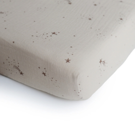 Mushie | Crib sheet | Falling stars | 120x60