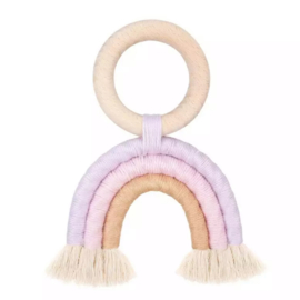 ☾  Niños |  Macramé regenboog | lila