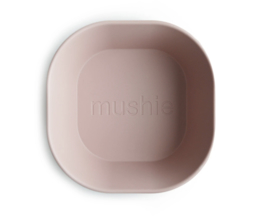 Mushie | Vierkante kommetjes (set van 2) - Blush
