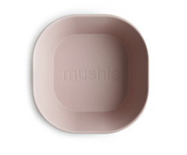 Mushie | Square Dinnerware Bowl, Set of 2 (Blush)