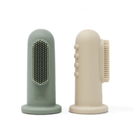 Finger Toothbrush | Shifting Sand / Cambridge Blue