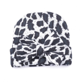 ☾  Niños |  Grey Leopard Hat