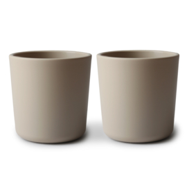 Mushie | Dinnerware Cup, Set of 2 (Vanilla)