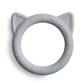 Mushie | Teether | cat - stone