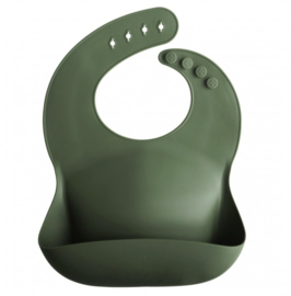 Mushie | Silicone Bib Forrest green