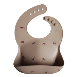 Mushie | Silicone Bib Brown Safari