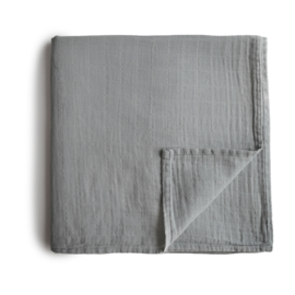 Mushie | Swaddle belgian grey