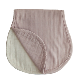 Mushie | Burp cloth - Blush / Fog