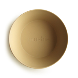 Mushie | Round Dinnerware Bowl, Set of 2 (Mosterd)