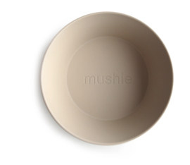 Mushie | Round Dinnerware Bowl, Set of 2 (Vanilla)